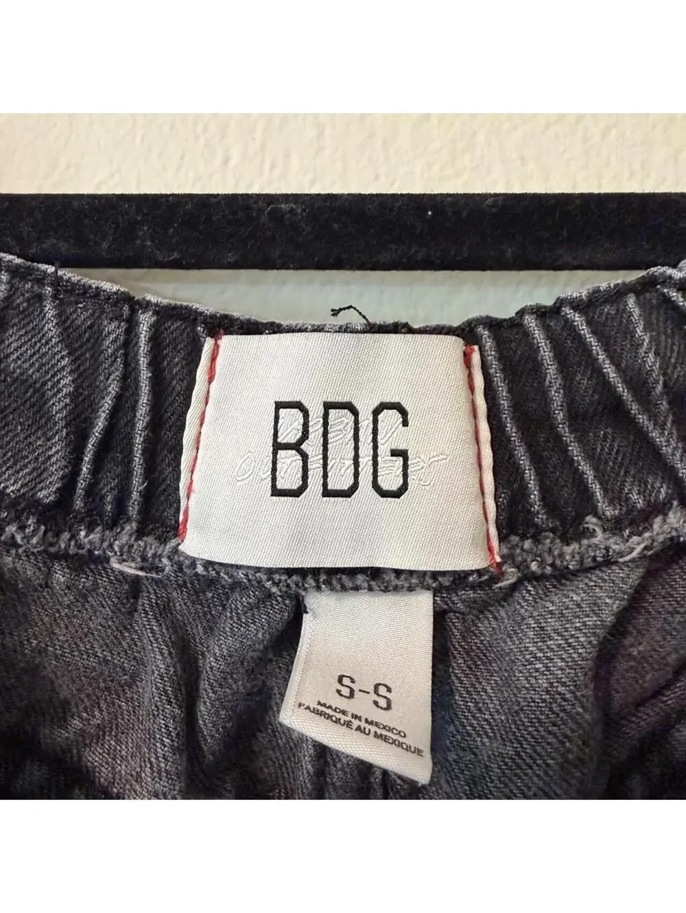 BDG/Urban Outfitters black denim shorts